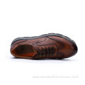 New Design Men Genuine Leather Sneaker